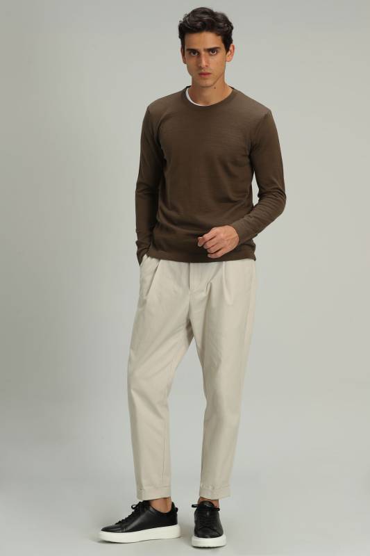 Dıon Mens Sweater Camel - 3