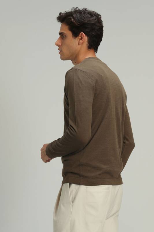 Dıon Mens Sweater Camel - 5