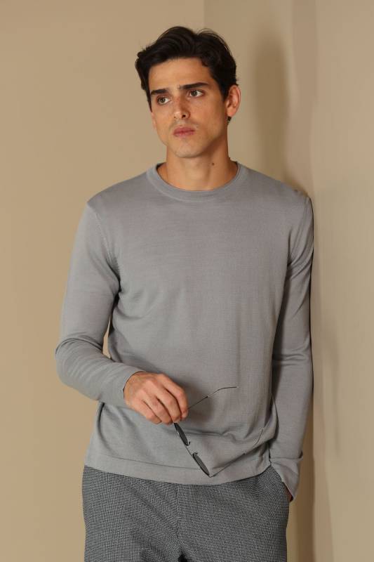 Dıon Mens Sweater Lıght Grey - 1