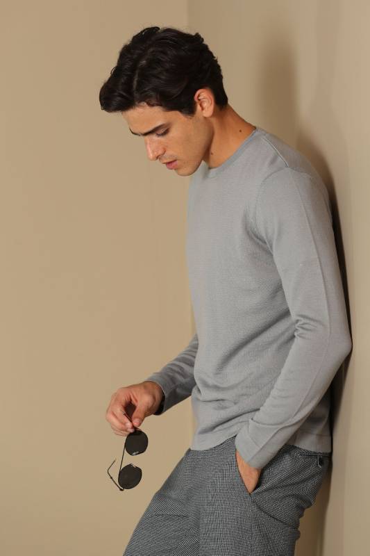 Dıon Mens Sweater Lıght Grey - 2