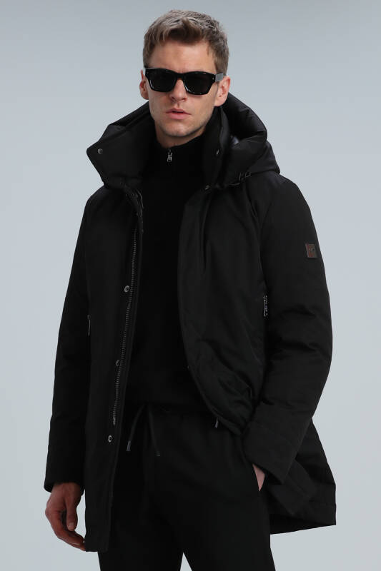 Donald Goose Feather Male Coat Black - 5