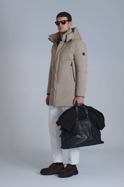 Donald Goose Down Men's Coat Soil - LUFIAN