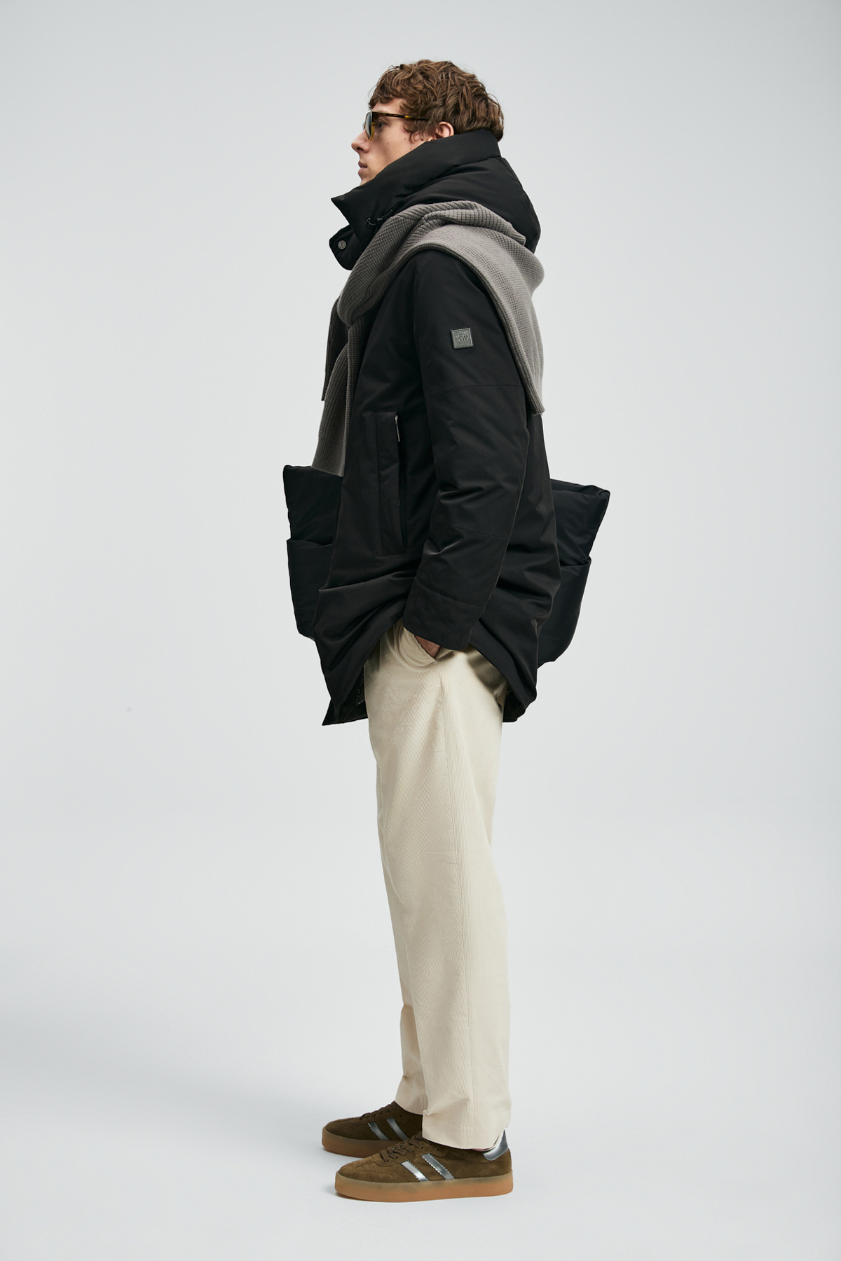 Goose Feather Male Coat Black - Lufian