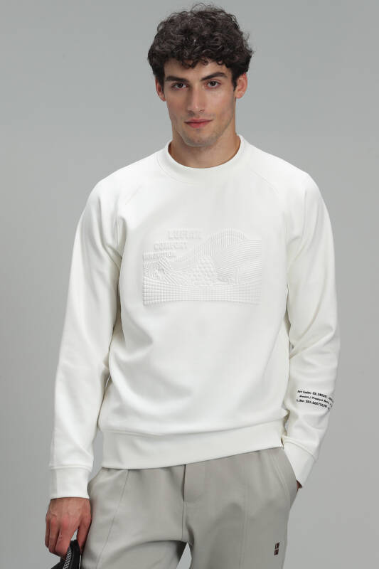 Drake Male Sweatshirt Off Whıte - 1