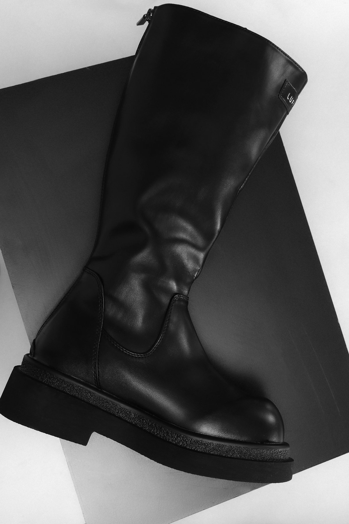 Edna Kadın Deri Bot Siyah - Lufian (1)