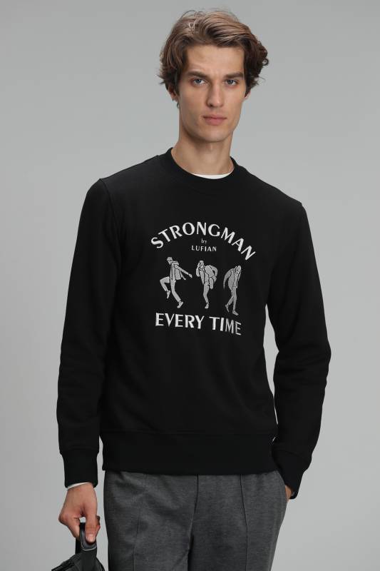 Edwın Male Sweatshirt Black - 1