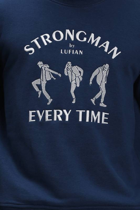 Edwın Male Sweatshirt Lıght Navy - 3