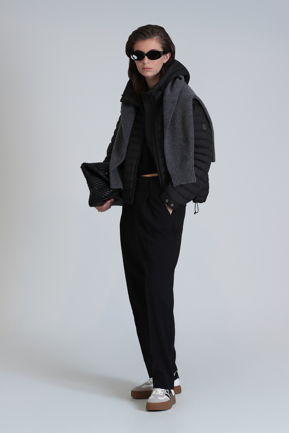 Elen Kaztüyü Woman Coat Black - Lufian (1)