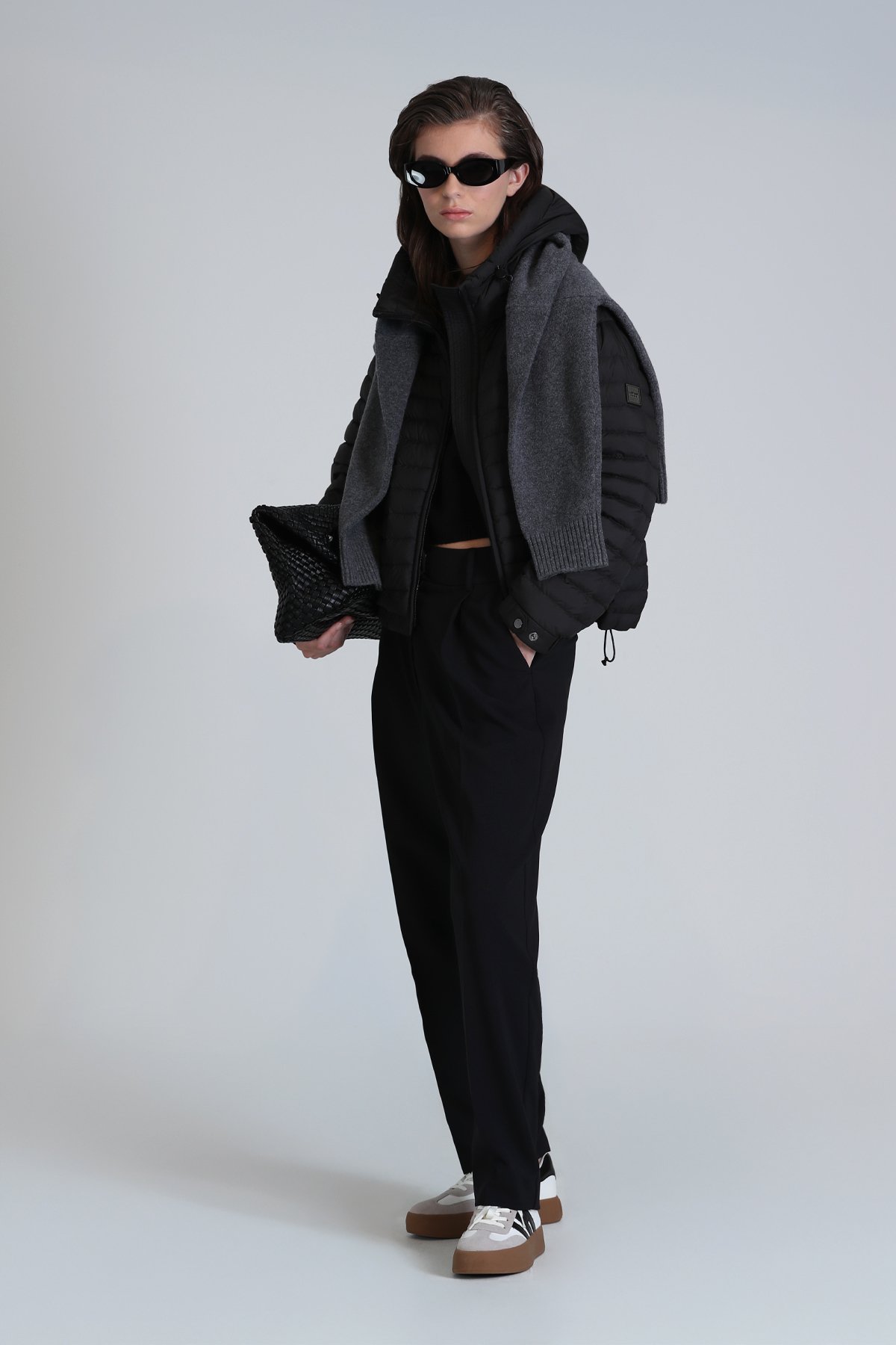 Elen Kaztüyü Woman Coat Black - Lufian (1)