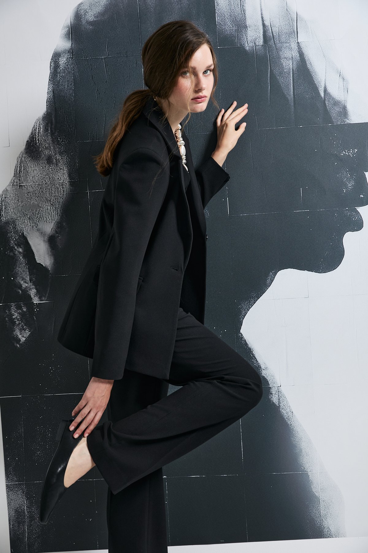 Elvıs Women's Jacket Regular Fit Black - LUFIAN