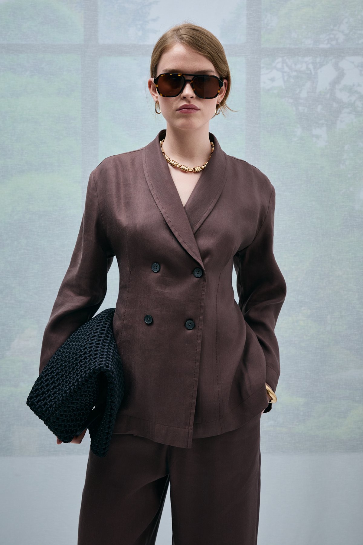 Emılıa Women's Jacket Brown - LUFIAN