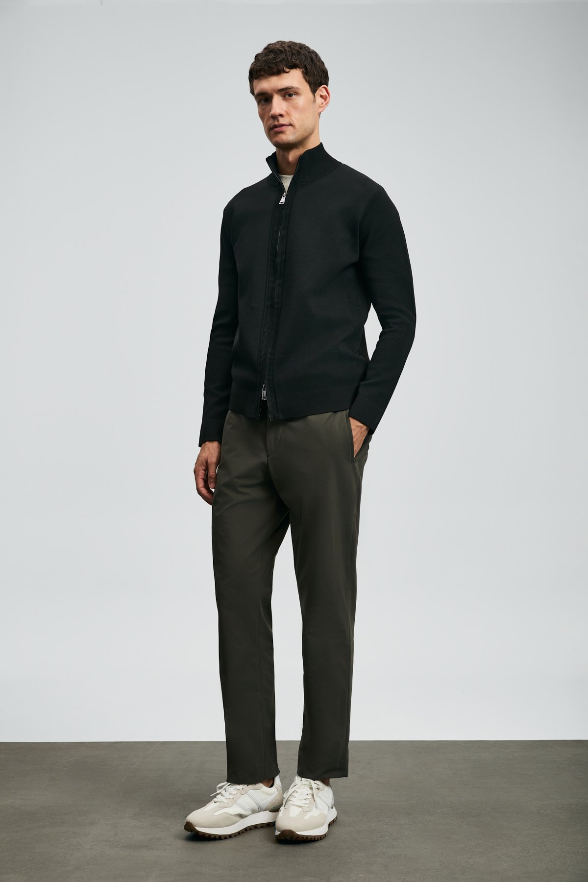 Enrıco Men's Cardigan Black - LUFIAN (1)