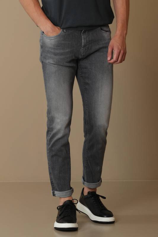 Ernı Smart Jean Mens Pants Slım Fıt Grey - 2