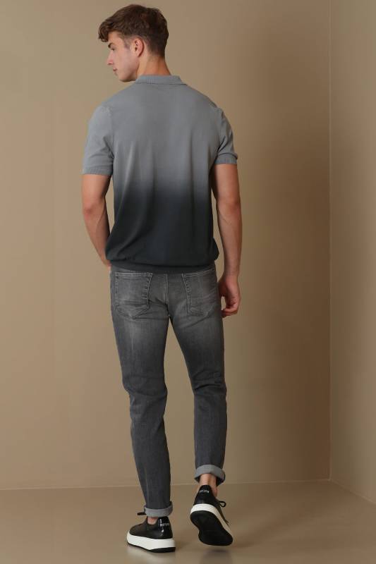 Ernı Smart Jean Mens Pants Slım Fıt Grey - 6