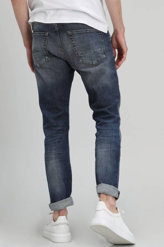 Euler Fashion Jean Mens Pants Slım Fıt Blue - 3