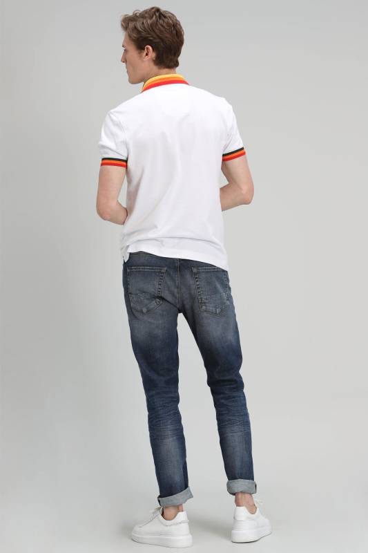 Euler Fashion Jean Mens Pants Slım Fıt Blue - 4