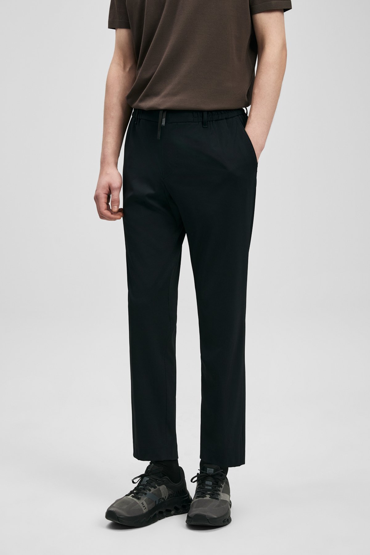 Evrıc Smart Men's Chino Pants Slim Fit Black - LUFIAN
