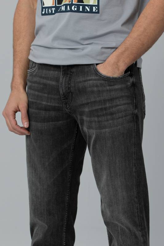 Farar Smart Jean Mens Pants Regular Fıt Dark Grey - 2