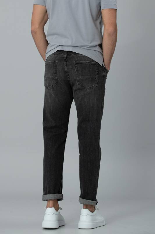 Farar Smart Jean Mens Pants Regular Fıt Dark Grey - 4