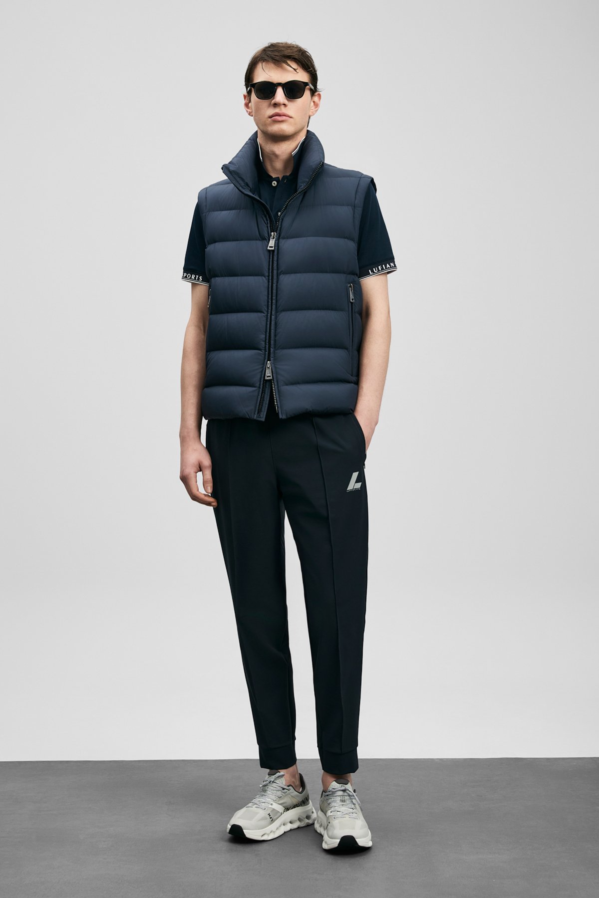 Fast Men's Sweatpants Navy Blue - LUFIAN