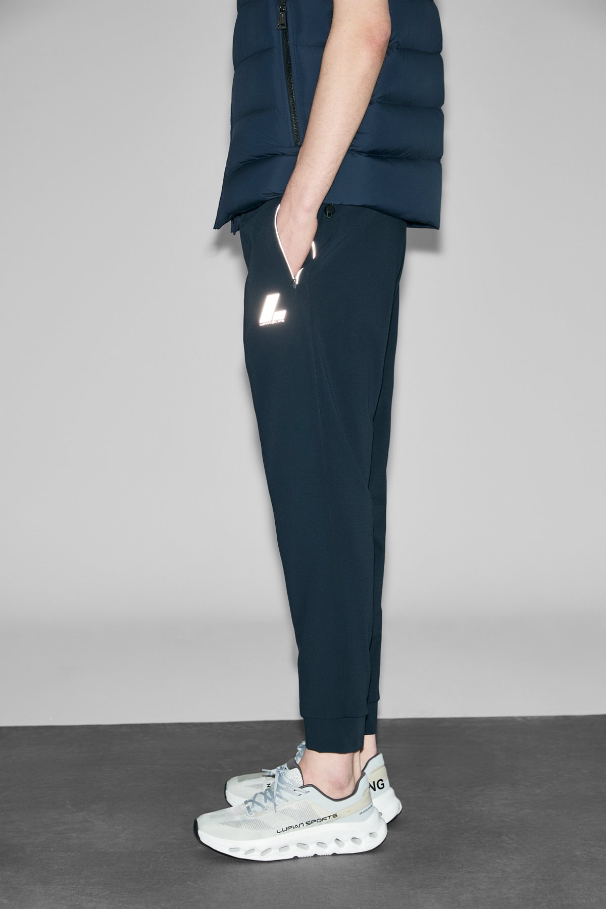 Fast Men's Sweatpants Navy Blue - LUFIAN