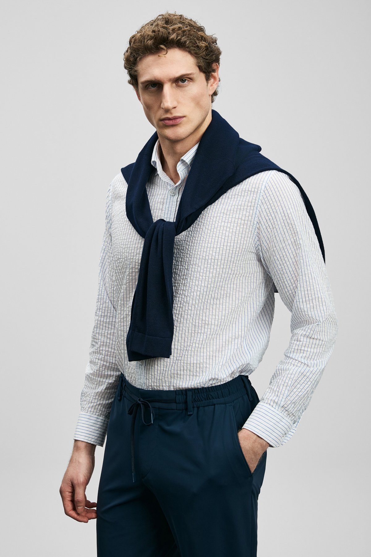 Federico Men's Basic Shirt Regular Fit White - LUFIAN