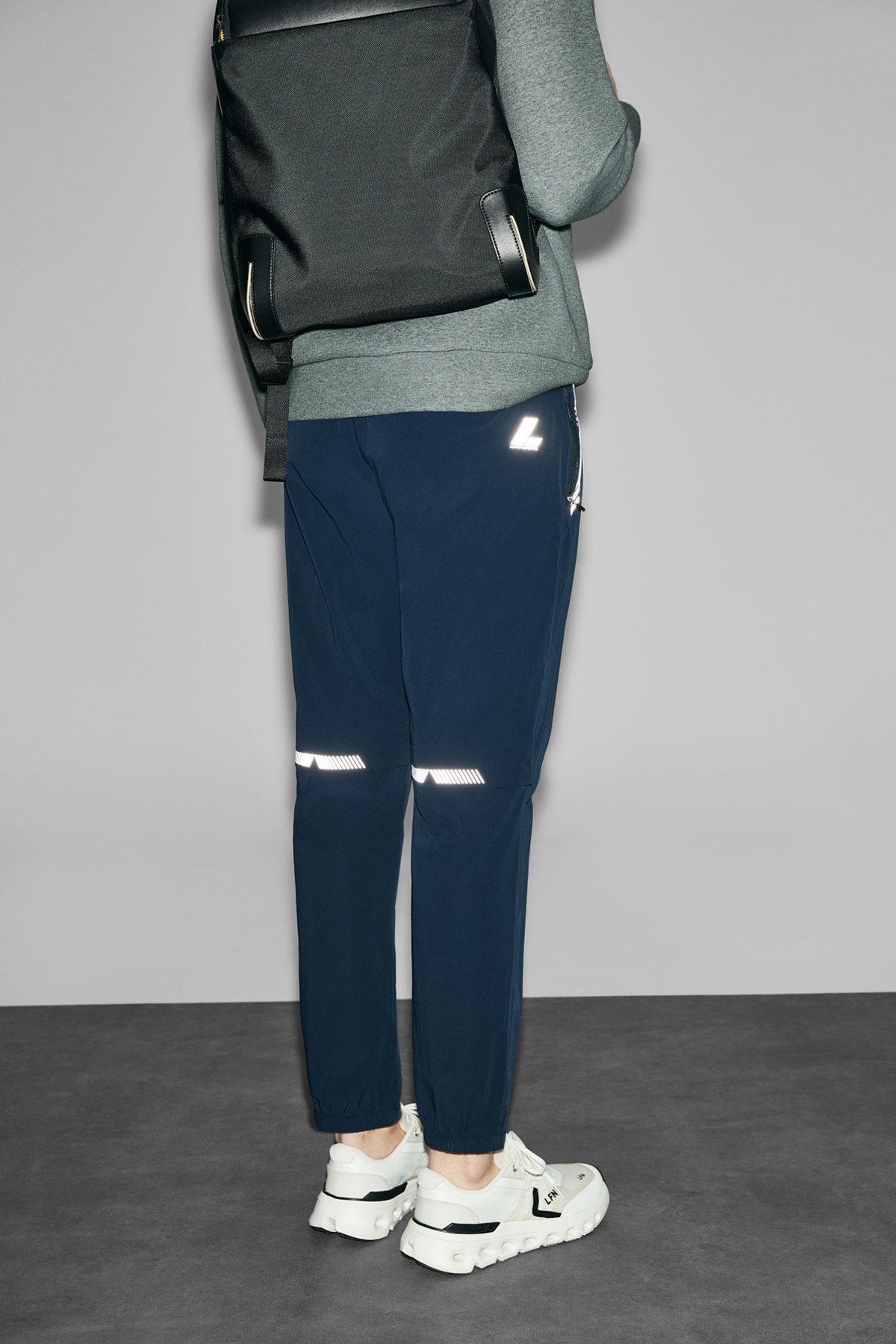 Flexor Men's Sweatpants Navy Blue - LUFIAN