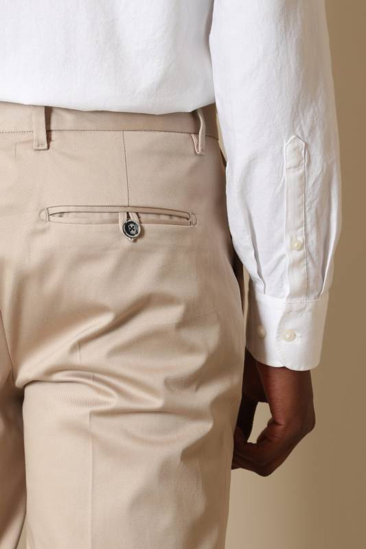 Flor Smart Mens Chino Pants Slım Fıt Camel - 5