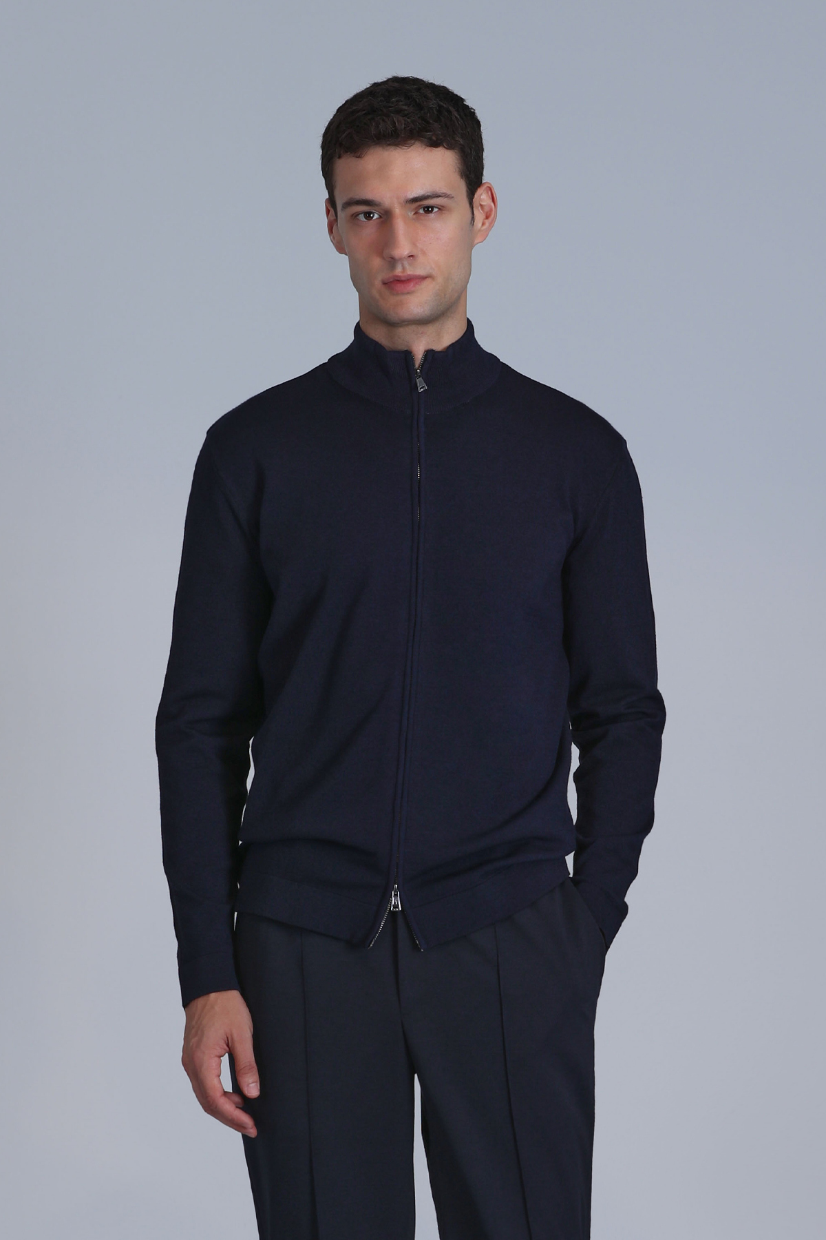 Force Male Cardigan Navy - Lufian