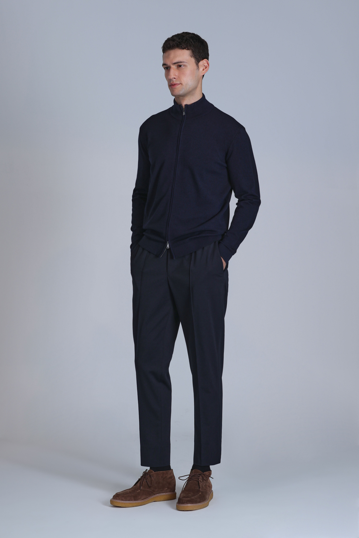 Force Male Cardigan Navy - Lufian (1)