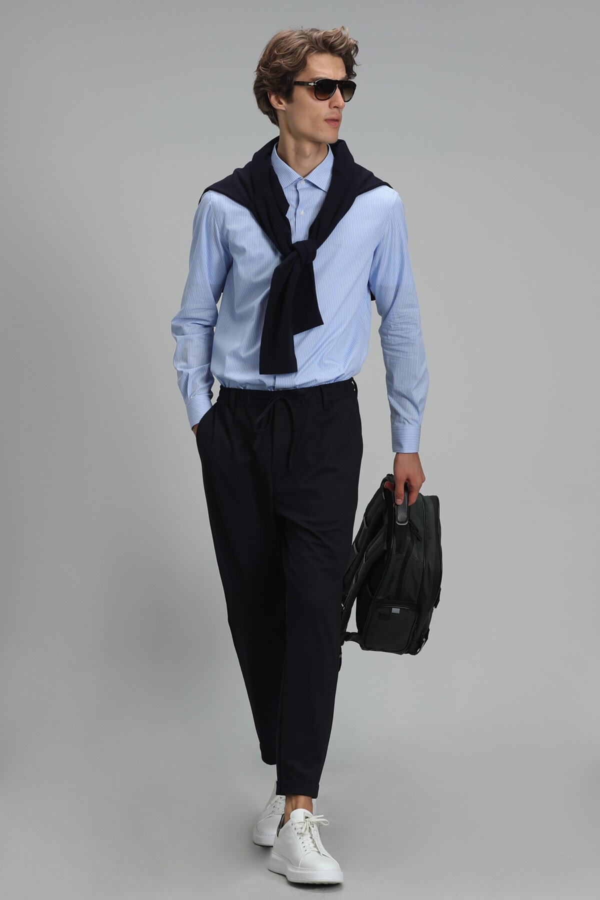 Fore Men's Basic Shirt Slim Fit Blue - LUFIAN