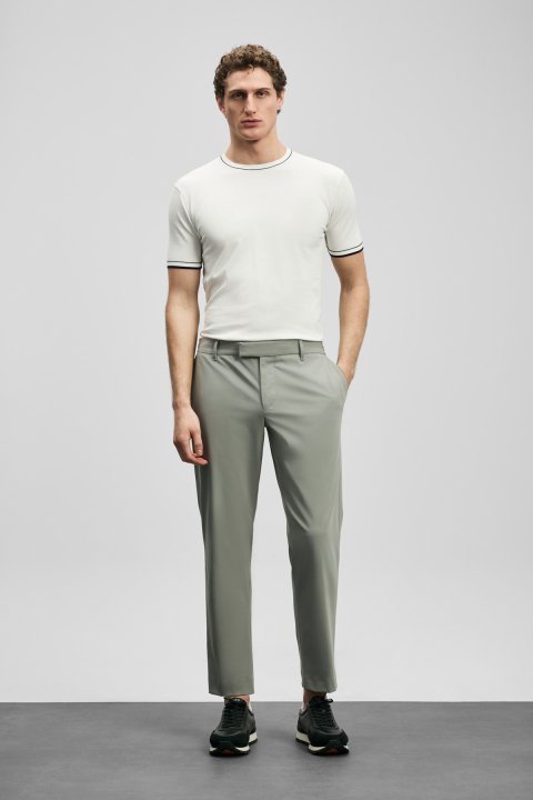 Foster Men's Coolmax® Sweater Off White - LUFIAN
