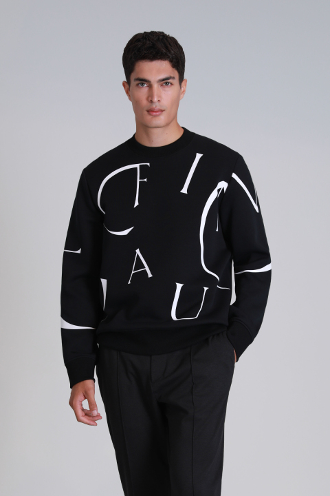 Frank Male Sweatshirt Black - Lufian