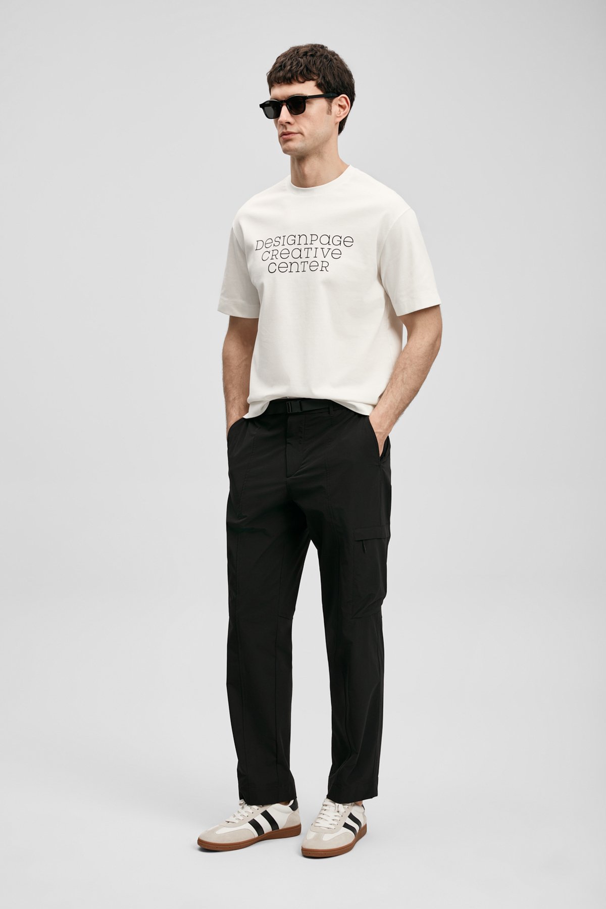 Frank Modern Graphic T-Shirt Off White - LUFIAN