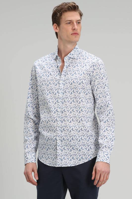 Fray Mens Smart Shirt Slım Fıt Sax - 2