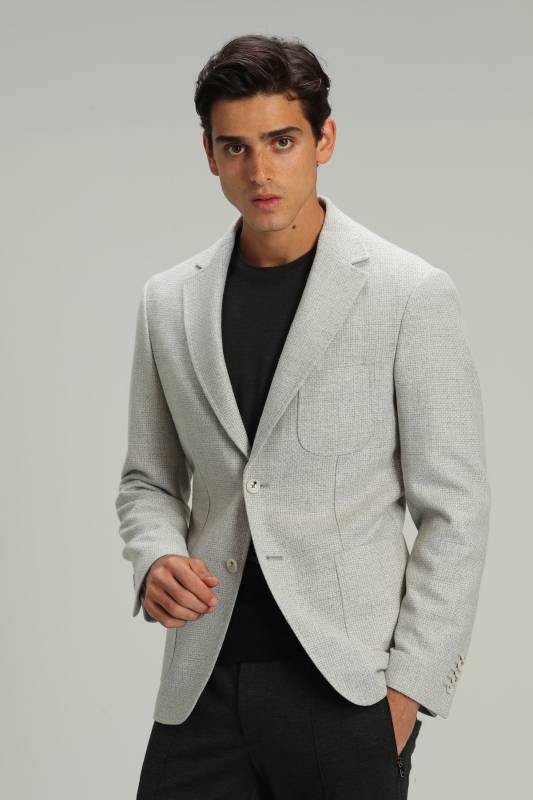 Fraz Sports Mens Blazer Jacket Slım Fıt Grey - 2