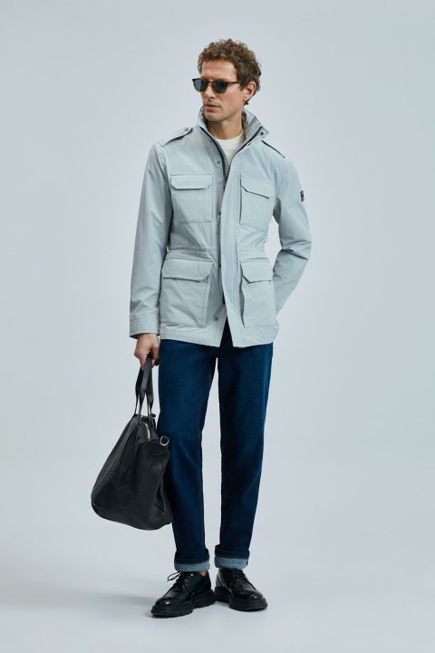 Freddıe Men's Coat Light Grey - LUFIAN (1)