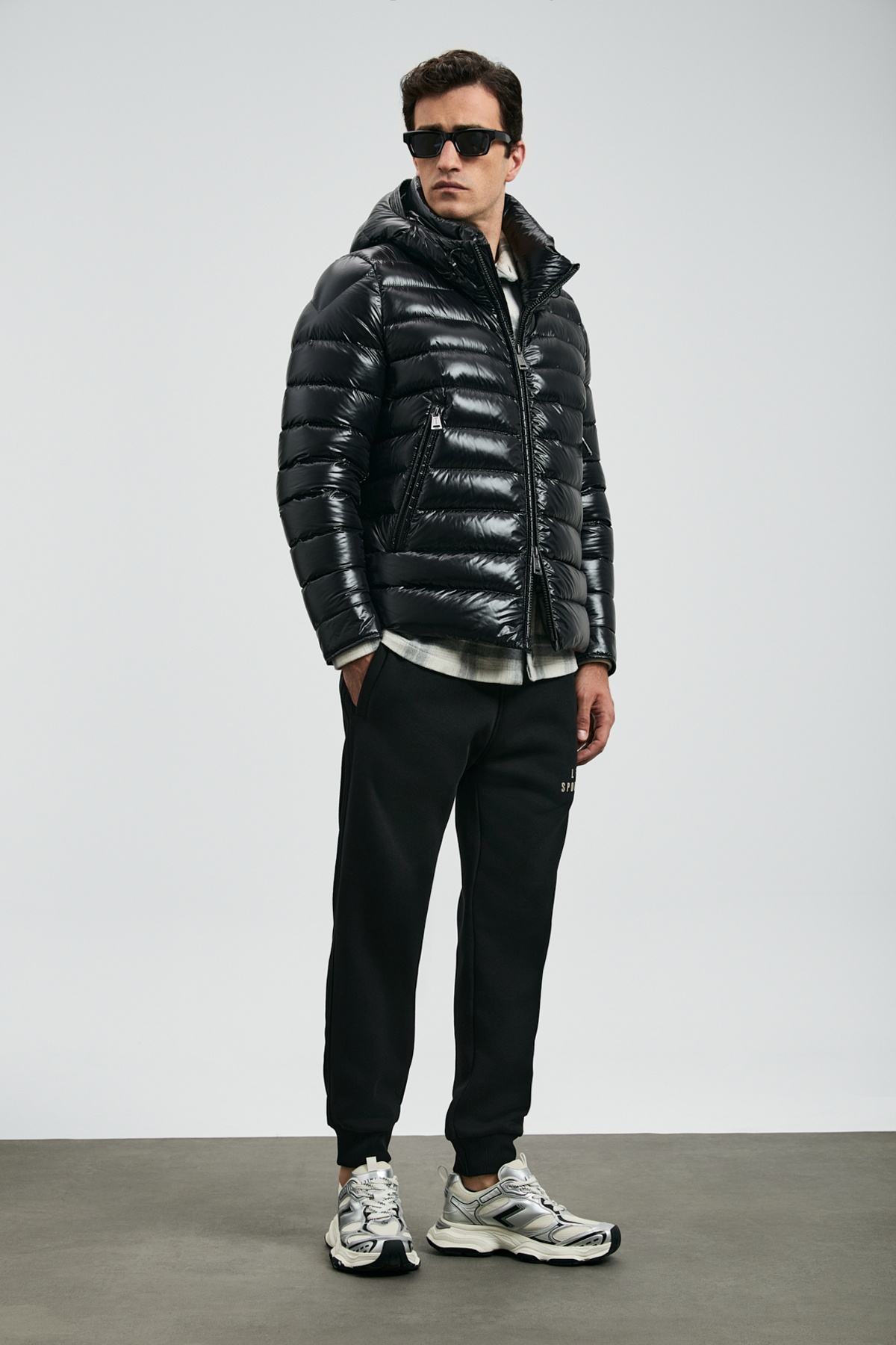 Goose Feather Male Coat Black - Lufian