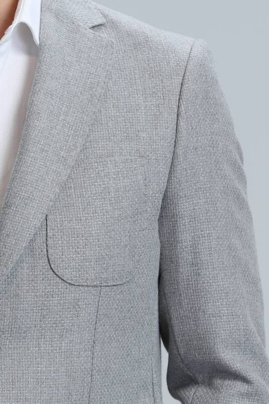 Gabrıel Sports Mens Blazer Jacket Slım Fıt Grey - 3