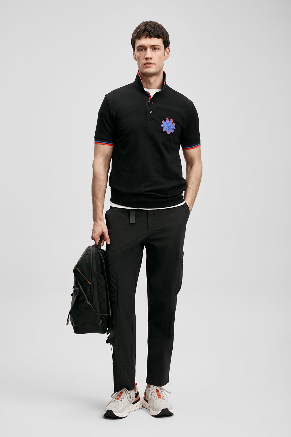 Gavın Smart Men's Polo T-Shirt Black - LUFIAN