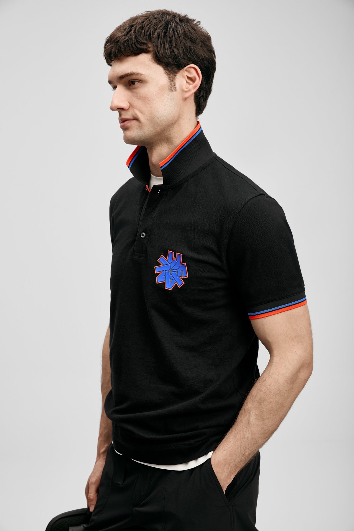 Gavın Smart Men's Polo T-Shirt Black - LUFIAN