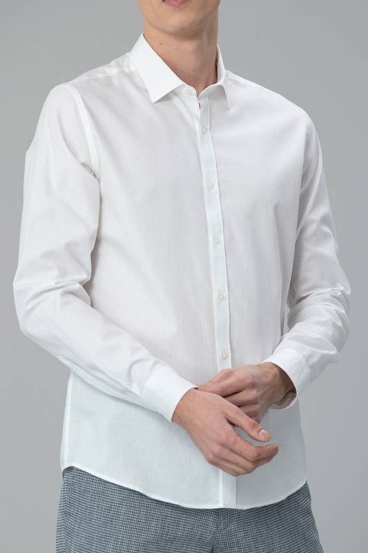 Gender Mens Smart Shirt Slım Fıt Whıte - 2