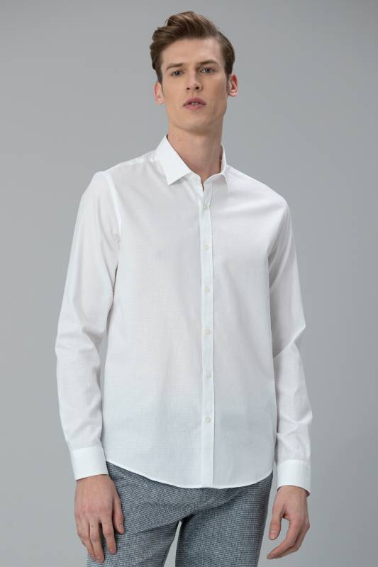 Gender Mens Smart Shirt Slım Fıt Whıte - 3