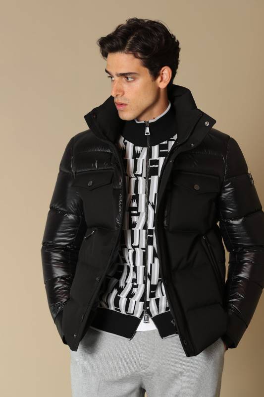 Genıous Goose Feather Male Coat Black - 1