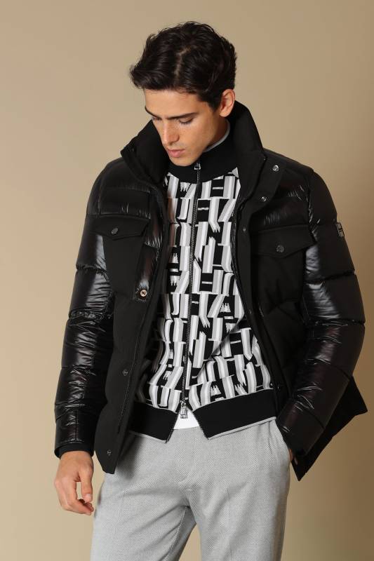 Genıous Goose Feather Male Coat Black - 2