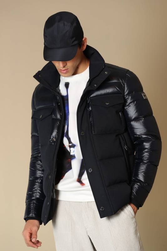 Genıous Goose Feather Male Coat Navy - 2