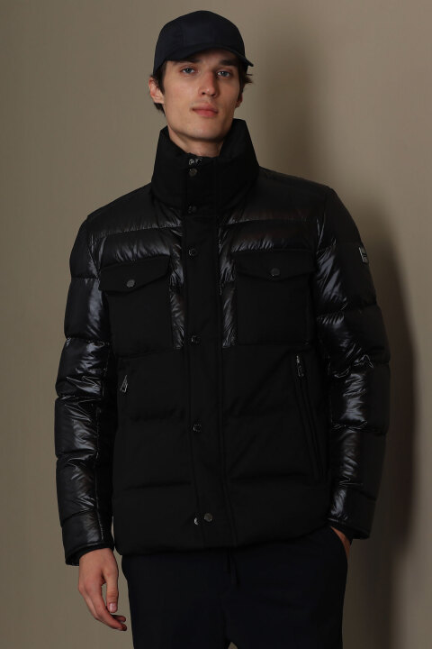 Genıus Goose Feather Male Coat Black - Lufian