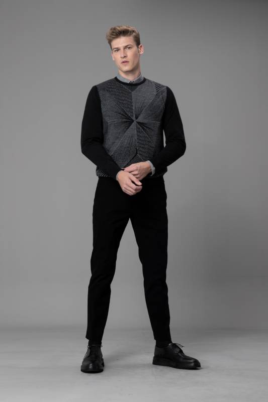 Geometri Mens Sweater Black - 2