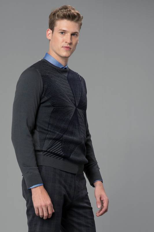 Geometri Mens Sweater Nefty Green - 2