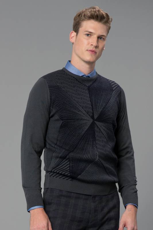 Geometri Mens Sweater Nefty Green - 3